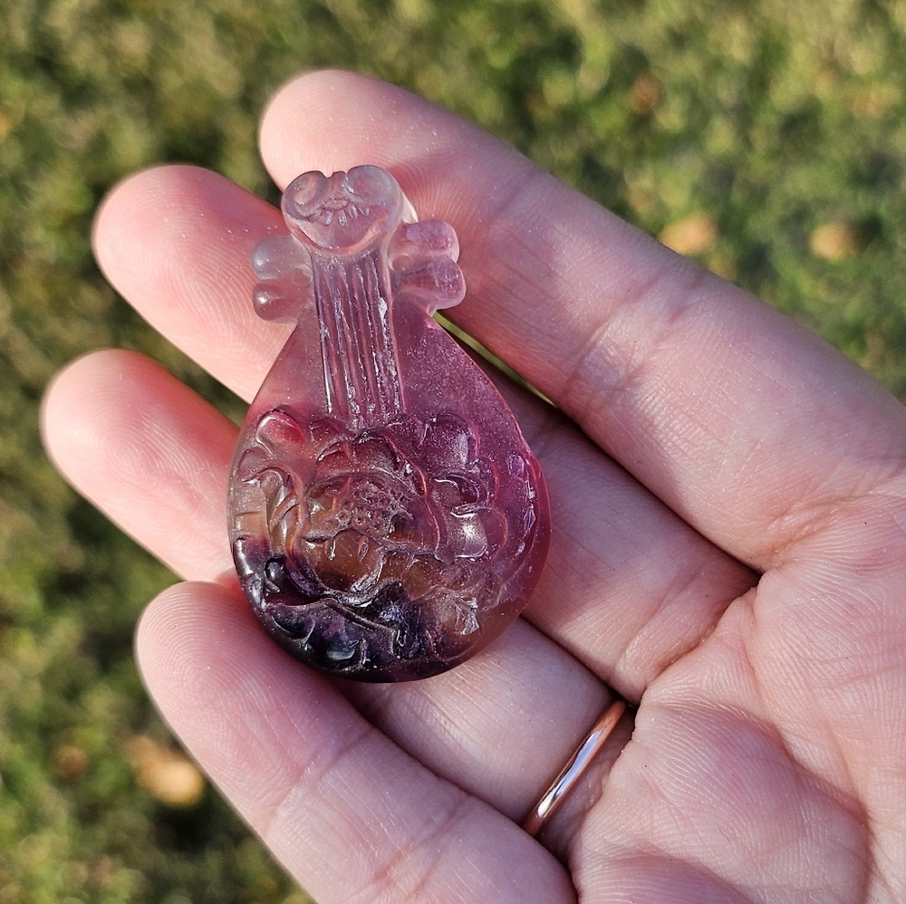 fluorite mini carving